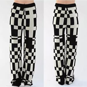 Paloma Wool Black & Cream knit pants